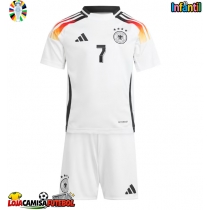 Camisa de Futebol Alemanha Kai Havertz #7 Equipamento Principal Infantil Europeu 2024 Manga Curta (+ Calças curtas)